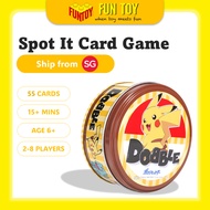 (FunToy SG) Spot it! Pokemon - Dobble Kids Birthday Party Card g - Party Game 2-6+ Players Age 6+