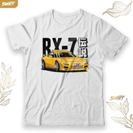 RX7 FD FD3S (Yellow) MAZDA RX-7 ROTARY JDM TSHIRT DISTRO CLOTHES
