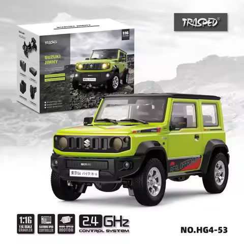 Hengguan 1/16 Suzuki Jimny HG4-53 Simulation Car Light Horn Smoking RC Car Full Proportion Off-Road 