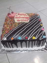 Cake ultah coklat