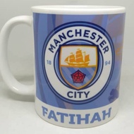 Mug MANCHESTER CITY FC (add Name+Number)