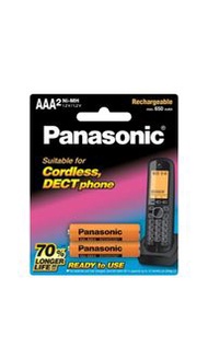 Panasonic 3A 1.2V 650mAH NiMH充電池 室內無線電話 專用電池