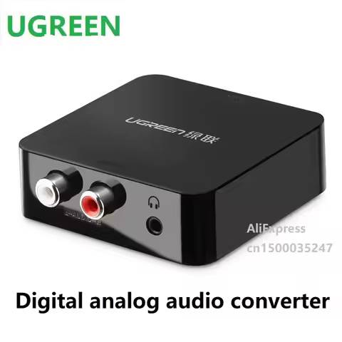 UGREEN Digital Coaxial Converter RF Fiber Output Display Audio Box Signal Universal Ps4 TV