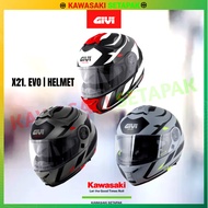 GIVI X21 EVO HELMET FLIP-UP DOUBLE VISOR WITH CLEAR VISOR (M-2XL)