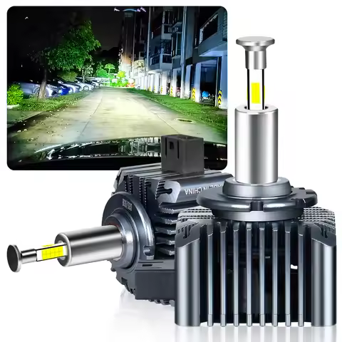Integrated Copper Pillar Thermal Conductive LED Headlight Bulbs D1S D2S D3S D4S D5S Play and Play fo