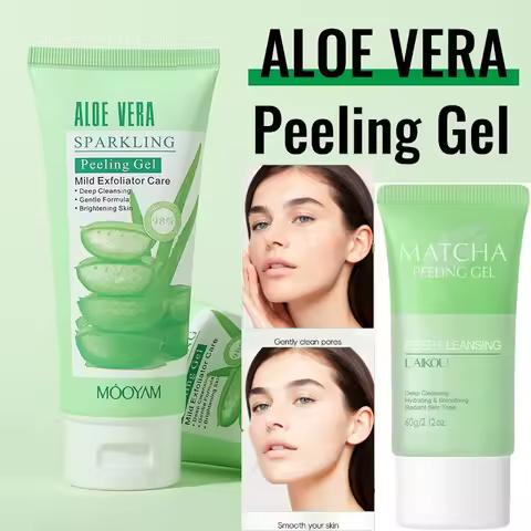 Aloe Vera Exfoliating Gel Gently Cleans Without Irritating Face and The Whole Body Improves Rough Sk