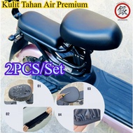2PCS/Set Comfortable Cover E-bike Seat Cover Pu Leather Seat Cover Electric Bike Seat Waterproof E-b