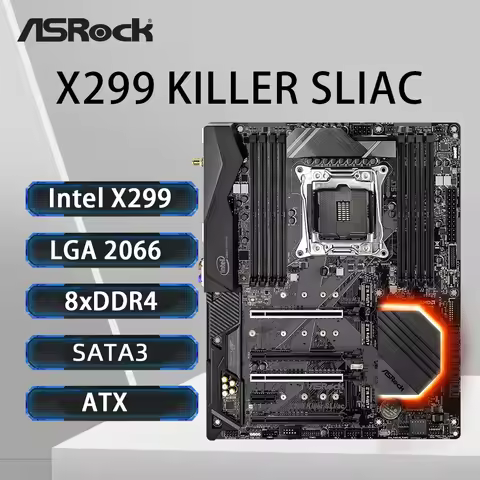 ASRock X299 KILLER SLIAC Motherboard LGA 2066 Support I9-9980XE 10980XE i9-7960X I7-9800X i7-7800X i