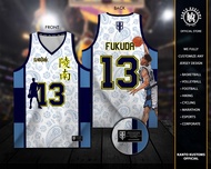 Kanto Kustoms x Slam Dunk Collection Basketball Jersey  “Ryonan - Kicchou Fukuda” Customized Shirt