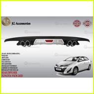 ♞TOYOTA VIOS GENERATION 4 2019-2021 REAR BUMPER DIFFUSER BLACK SILVER COMBINATION/REAR DIFFUSER