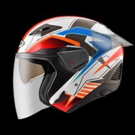 熊彬安全帽⎜ Zeus Helmet  611F TT29 JET 3/4罩安全帽 白/灰紅