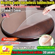 100% TPU material🌟 alas meja bulat alas meja makan 6 kerusi pvc table mat waterproof alas meja plast