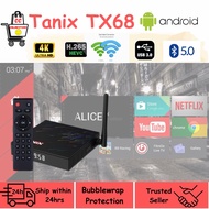 TANIX TX68 4GB RAM 64GB ROM l SMART BOX WIFI 6 5.8G WIFI | ANDROID 12 | 3.0 BLUETOOTH | 4K RESOLUTIO