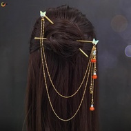 Retro Double Strand Hairpin Hair Accessories Chinese Style Retro Hair Accessories for Hanfu Hair Orn