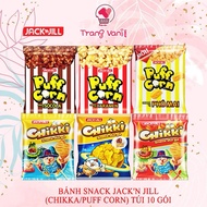 [LOT OF 10 PACK] Puff Corn Snack - Chikki Jack N' Jill All Flavors