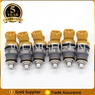 6pcs New 1001-87091 Fuel Injectors 1000cc For Toyota Supra JZA70 1JZGTE 1JZ JZA80 2JZGTE 2JZ SIDE FE