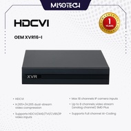 HDCVI OEM XVR16-I DVR 16 Channel 2MP 1080N 1 SATA Official Warranty