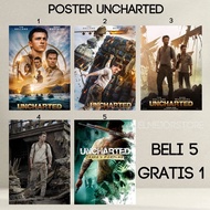 Poster The Uncharted Tom Holland Mark Wahlberg Nathan Drake Sam Drake Uncharted 4: A Thief's End Pos