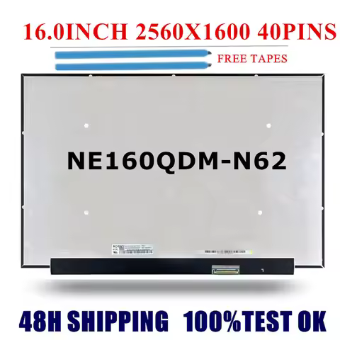 NE160QDM-N62 V8.0 MNG007DA1-B Original NEW 16.0INCH 2.5K 60HZ 40PINS LAPTOP SCREEN For Lenovo ideapa