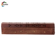 [chulisia] Bodhi Wooden  Stick Box  Sticks Storage Box Solid Wood Ash Catcher Inscents Sticks Holder