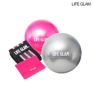 [Life Glam] Gym ball set (gym ball + gym ball pump) + short band + long band