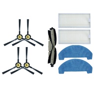 Compatible with ILIFE T20S A20 Robot Vacuum Cleaner Main Brush/Side Brush/Filter/Mop Cloth Spare Par
