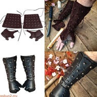 redsun2 Medieval Armor Men Cosplay Boxing Gloves Vintage Pirate Knight Gauntlet Wristband Bracer Adj