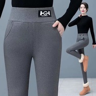 Autumn Winter Fleece Lining Thickened HG Lamb Leggings Outer Cotton Pants Women Barbie Warm Shark
