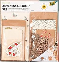 folia 9383 Advent Calendar Set "Falala", 97-Piece DIY Craft Set for Designing an Individual Advent C