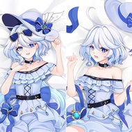 New design Genshin Impact Furina Dakimakura Pillow Case Hugging Body Waifu 50*150cm