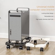 Adjustable CPU Stand Wheel Roda 360 Rotating PC Tray Desktop Rack Computer Case Holder Trolley Rolle
