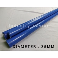 Cast Nylon Rod Colour Blue Diameter 35mm Length 150mm to 1000mm