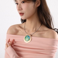 Short Necklace Metal Exaggerated Brushed Necklace Jewelry Female Alloy Necklace