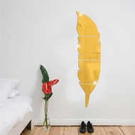 Acrylic Mirror Sticker Wall Feather Size 70 cm.