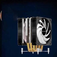 台式機cpu散熱器 大風量靜音散熱風扇(2011款溫控雙風扇+無光)