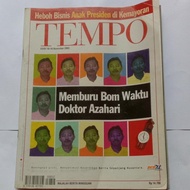 Majalah Tempo Edisi November 2003 Memburu Bom Waktu Doktor Azahari