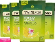 &lt;英國直送&gt; Twinings 唐寧 芒果荔枝綠茶茶包 Mango and Lychee Green Tea, 80 Tea Bags - 泡茶 沖茶 沏茶 英國代購 預購