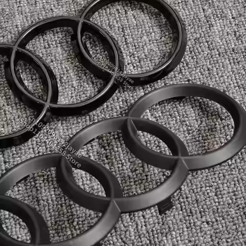 QQQ Car Logo Badge Car Front Grille 4Ring Emblem Audi A1 A3 A4 A5 A6 A7 S3 S4 S5 S6 RS3 RS4 RS5 RS6 