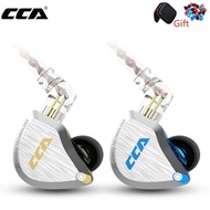 CCA C12 5BA+1DD Hybrid Metal Headset HIFI Bass mUSICEarbuds In-Ear Monitor Gaming Speaker Headphones Noise Cancelling Earphones CCA C10 C16 KZ ZSX ZS10 Pro