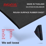 Rubber Sheet Rough Surface I 4.8mm(Thick) I Rubber Sheet Fabric Texture Surface I Ready Stock in Sel
