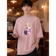 2Y826 [AIYOU] Tshirt Men Lelaki Baju T Shirt Korean Style Wanita Seluar Plus Size Plus Size Crop Top