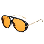 Cyxus Non-polarized Double-beam Aviator Sunglasses For Women Simple And Fashionable Style Paired Wit