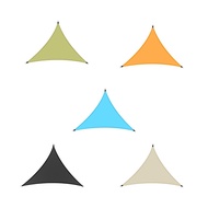 Triangle Sun Shade Sail, 300cm X 300cm X 300cm, Waterproof Triangular Canopy Cover for Backyard Pati