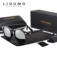 LIOUMO Round Sunglasses Men Polarized Photochromic Glasses Women TR90 Frame Discoloration Sun Glasses Unisex Zonnebril Heren