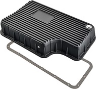 SPBREW Transmission Oil Pan with Gasket,Drain Plug Compatible with 2011-2019 Ford 6.7L with 6R140-He