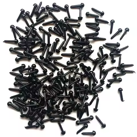 Hot sale 200pcs/lot Plastic Eyes 3/4/5/6 mm Needle Felting for Teddy Bears Dolls Animals Black Eyes 