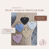 [TOKKI] Fast Shipping Customised HEART-SHAPED Keychain | Personalise With Initials | 2025 Gift for h