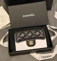 Chanel classic flap cf cardholder經典 卡包  黑金牛