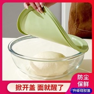 With Measuring Cup Thickened and Glass Fermented Noodles Baking Basin Salad Bowl with Lid Egg Beatin