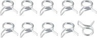 METALLIXITY Pack of 20 Spring Pipe Clamps (16 mm / 0.63 inches) Double Wire Spring Steel Clamps - fo